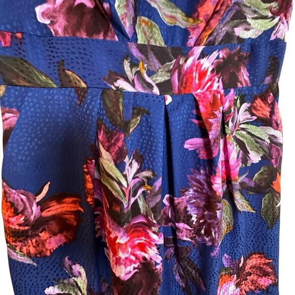 Anthropologie Moulinette Soeurs Rosado Blue Floral Sheath Dress Sz 4 Pockets EC - Picture 6 of 16